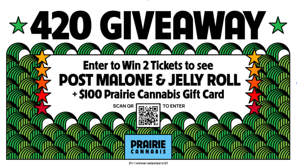 Prairie 420 cannabis deals and giveaway for 2024